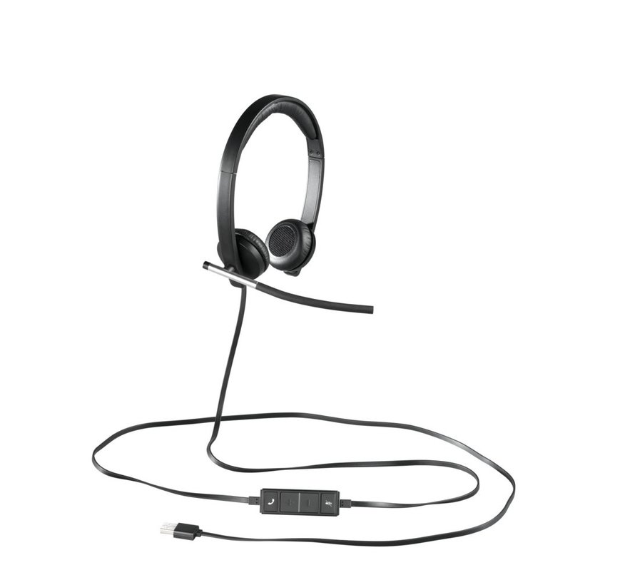 H650E | Bedrade On-ear Headset USB-A | Zwart