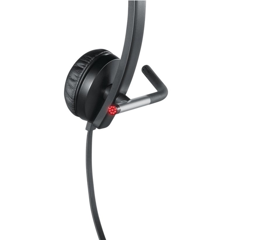 H650E | Bedrade On-ear Headset USB-A | Zwart