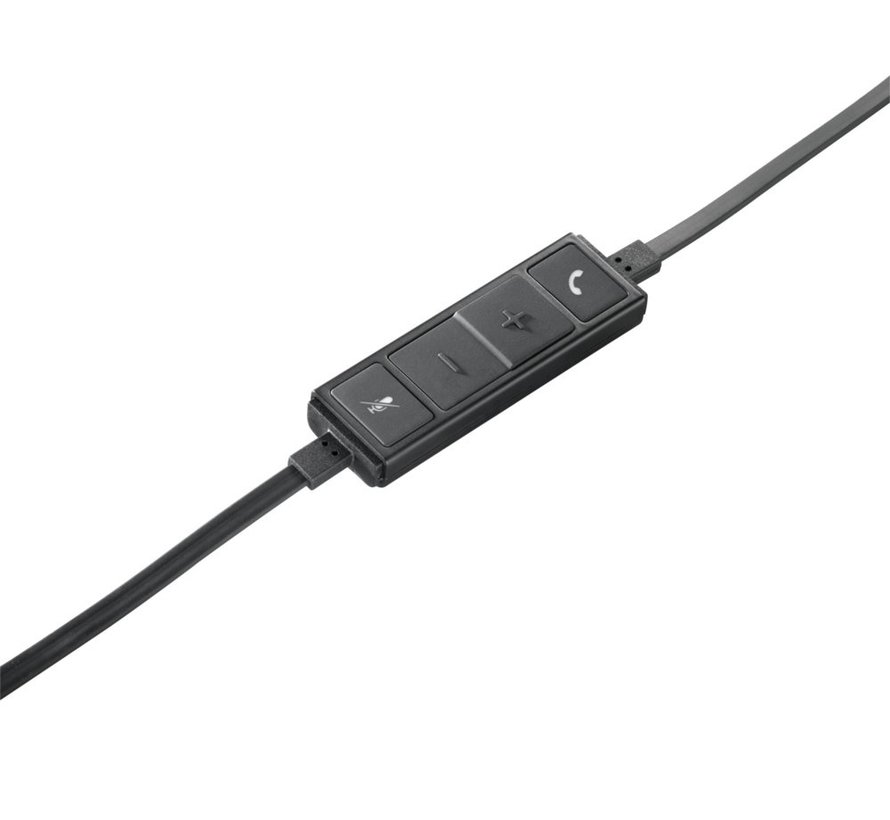 H650E | Bedrade On-ear Headset USB-A | Zwart