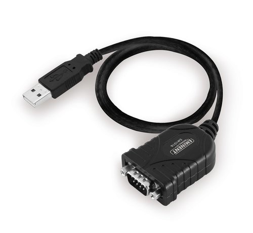 Eminent EM1016 seriële kabel Zwart 0,6 m USB A RS-232