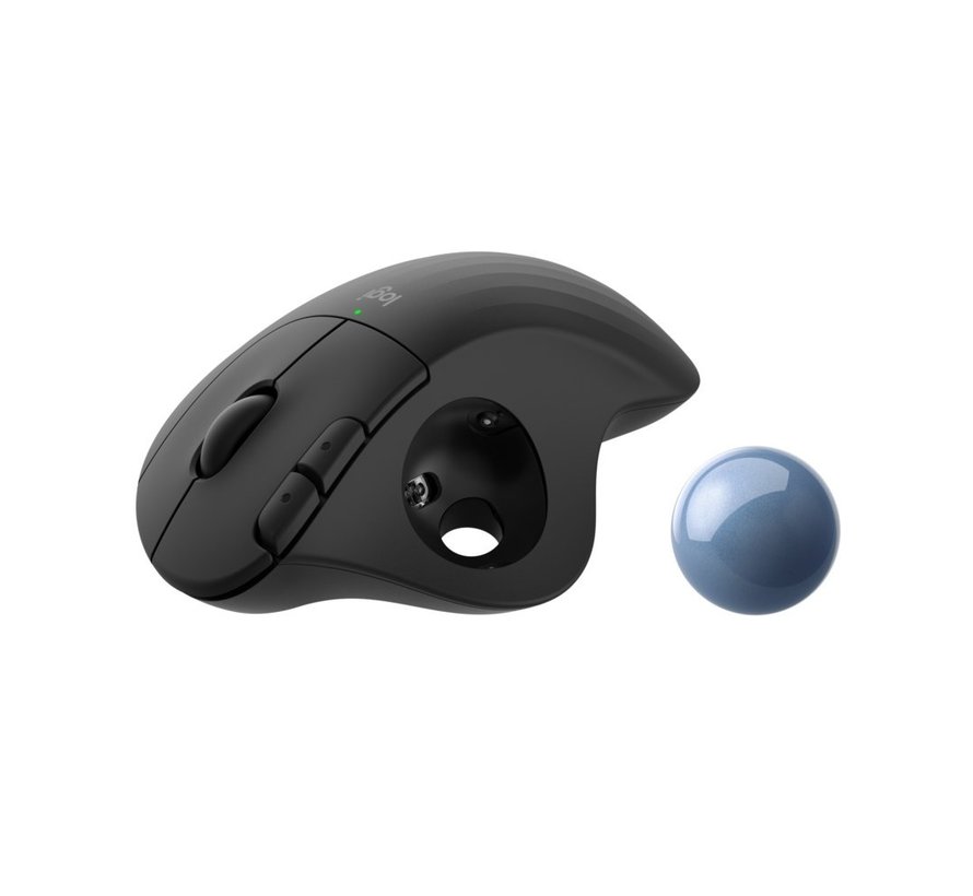 M575 Ergo Trackball | Ergonomische Draadloze Muis | Rechtshandig | RF + Bluetooth | 2000 DPI | Grafiet
