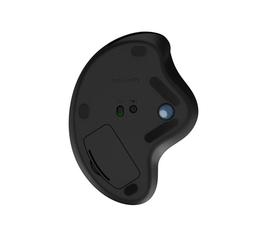 M575 Ergo Trackball | Ergonomische Draadloze Muis | Rechtshandig | RF + Bluetooth | 2000 DPI | Grafiet