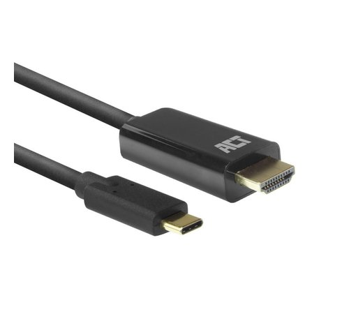 ACT AC7315 video kabel adapter 2 m USB Type-C HDMI Type A (Standaard) Zwart