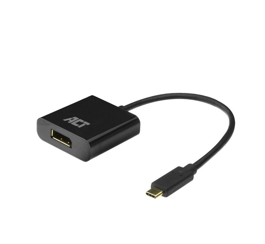 AC7320 video kabel adapter 0,15 m USB Type-C DisplayPort Zwart