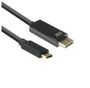 ACT AC7325 video kabel adapter 2 m USB Type-C DisplayPort Zwart