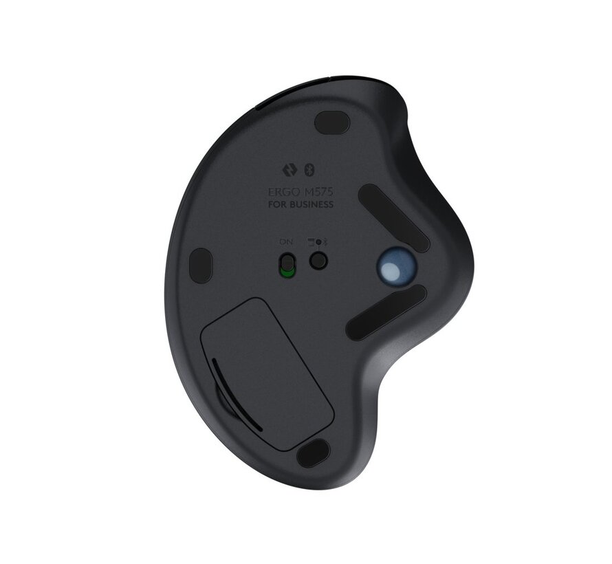 M575 Ergo Trackball for Business | Ergonomische Draadloze Muis | Rechtshandig | RF + Bluetooth | 2000 DPI | Grafiet