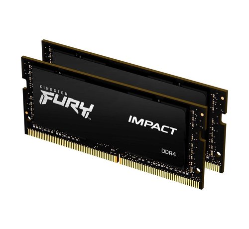 Kingston Fury Impact | 16GB 2x8GB DDR4 | 3200MHz | DIMM | CL20 | Geheugenmodule | RAM