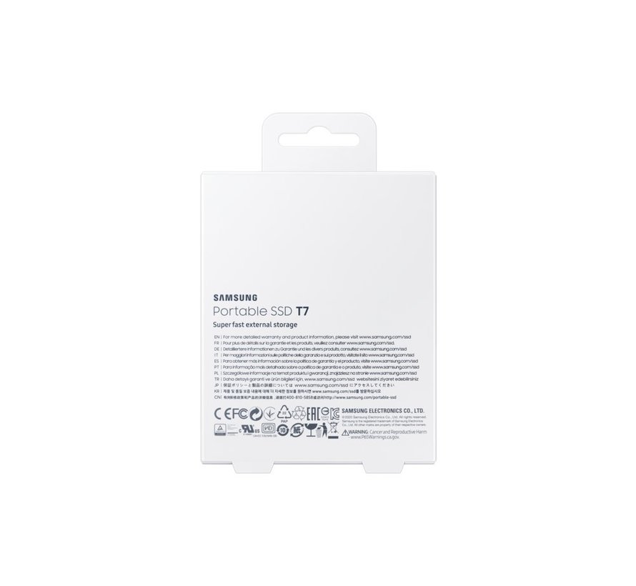 T7 1TB Portable SSD - 1.050MB/s Grijs
