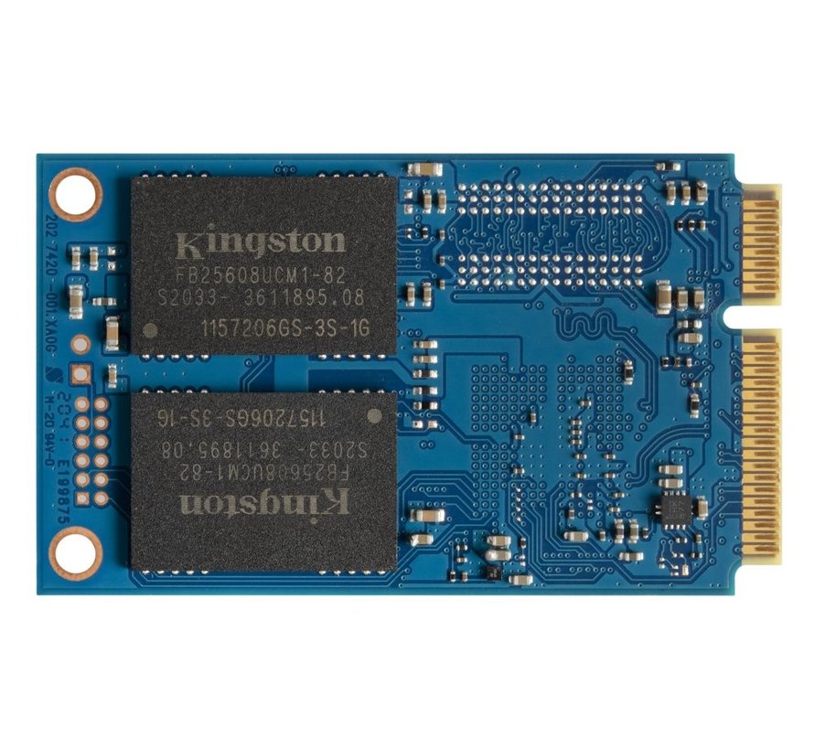 KC600 | 512GB SATA SSD | mSATA | 550MB/s Lezen | 520MB/s Schrijven