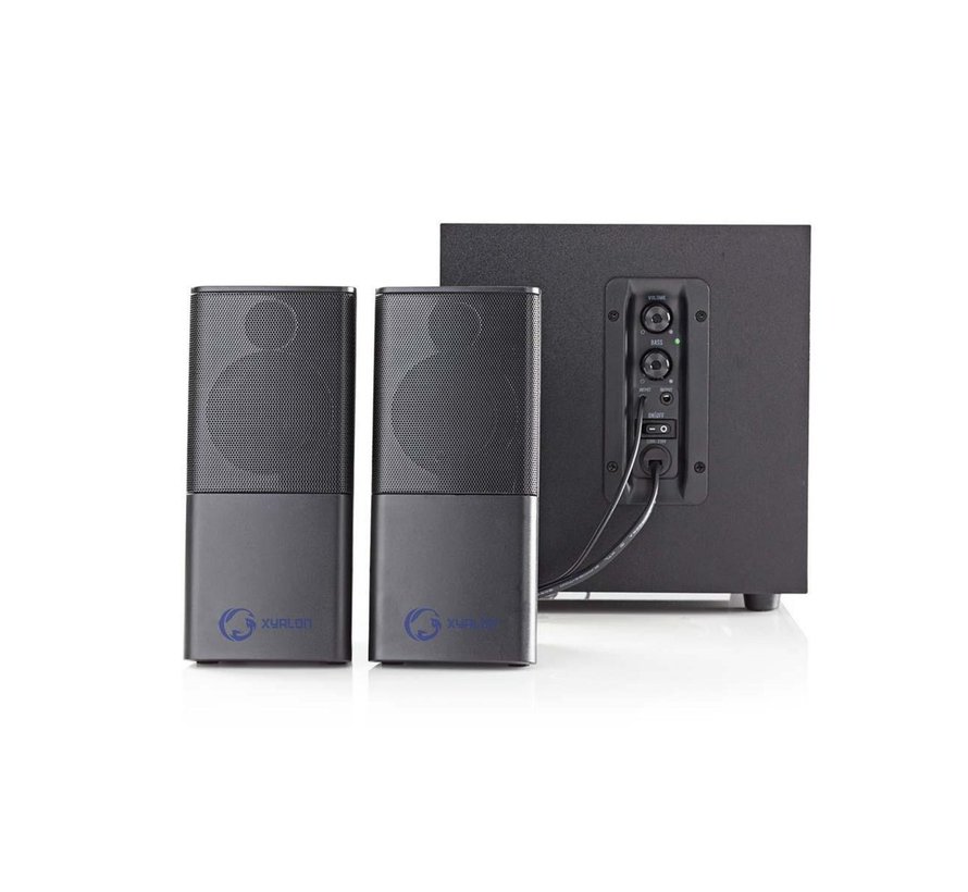 GSPR10021BK | 2.1 Luidsprekerset | 11W RMS | Zwart