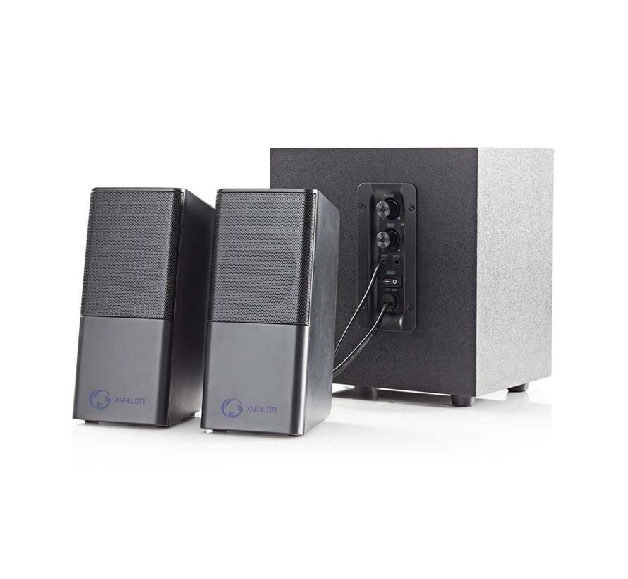 GSPR10021BK | 2.1 Luidsprekerset | 11W RMS | Zwart