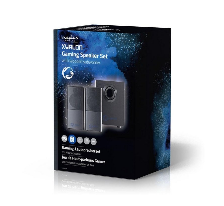 GSPR10021BK | 2.1 Luidsprekerset | 11W RMS | Zwart