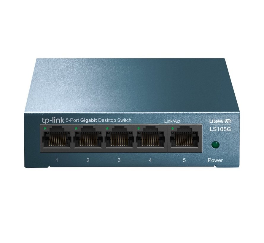 LS105G Unmanaged Gigabit Ethernet (10/100/1000) Blauw