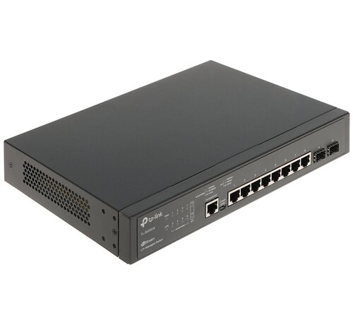 TP-Link TL-SG3210 | JetStream 8-poorts Gigabit L2+ Managed Switch | 2x SFP | Omada SDN | Rackmount | Zwart