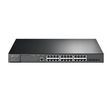 TP-Link TL-SG3428XMP | JetStream 24-poorts Gigabit L2+ Managed Switch | 4x 10G SFP+ | 24x PoE+ (384W) | Omada SDN