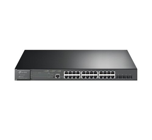 TP-Link TL-SG3428XMP | JetStream 24-poorts Gigabit L2+ Managed Switch | 4x 10G SFP+ | 24x PoE+ (384W) | Omada SDN