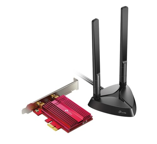 TP-Link Archer TX3000E | Wi-Fi 6 PCIe Adapter | 2402 Mbps (5 GHz) + 574 Mbps (2,4 GHz) | Bluetooth 5.0 | PCIe x1