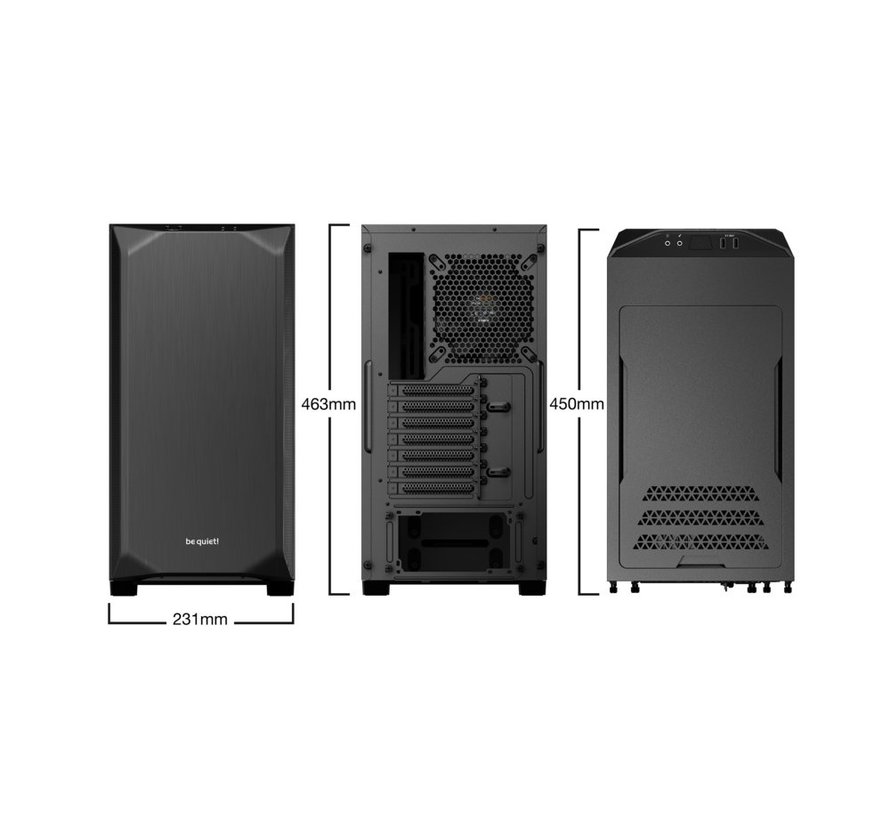 Pure Base 500 | Midi Tower Case | Zwart