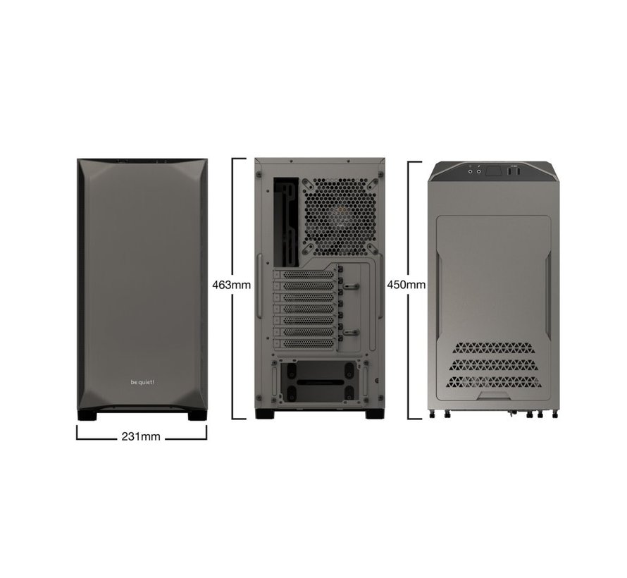 Pure Base 500 | Midi Tower Case | Grijs