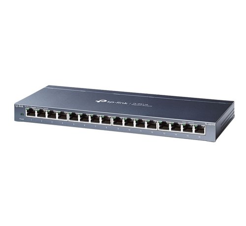 TP-Link TP-LINK TL-SG116E Unmanaged Gigabit Ethernet (10/100/1000) Zwart
