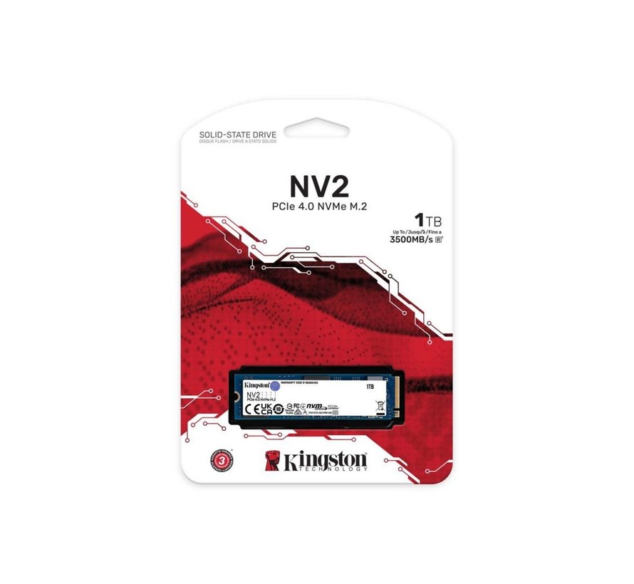 NV2 | 1TB NVMe SSD | M.2 Gen4 | 3.500MB/s Lezen | 2.100MB/s Schrijven