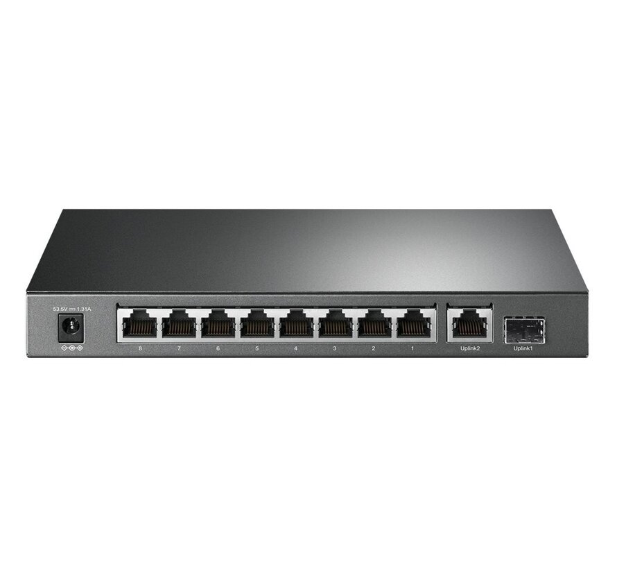 TP-LINK TL-SG1210P | Gigabit Ethernet Switch | 10 Poorten | PoE | Grijs