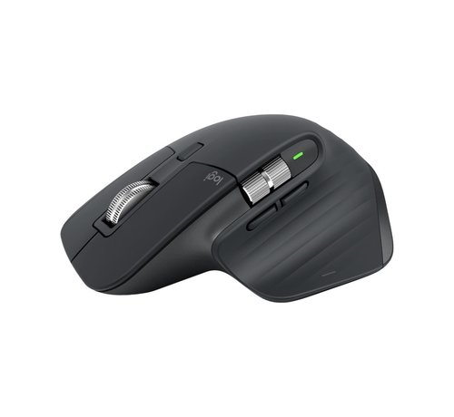 Logitech MX Master 3S | Draadloze Muis | RF-Draadloos + Bluetooth | 8000 DPI | Grafiet