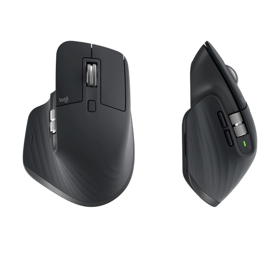MX Master 3S | Draadloze Muis | RF-Draadloos + Bluetooth | 8000 DPI | Grafiet