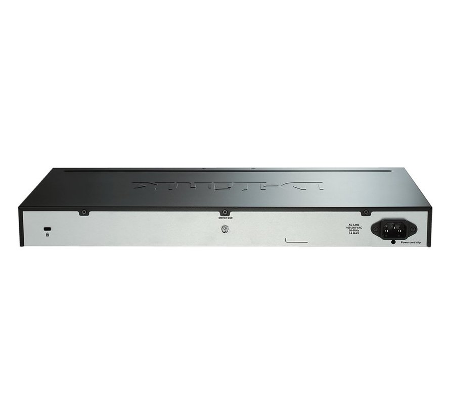 D-Link DGS-1510-20/E | 16-poorts Gigabit L2/L3 Smart Managed Switch | 2x SFP | 2x 10G SFP+ | 76 Gbps switchingcapaciteit | Rackmount 1U | Grijs