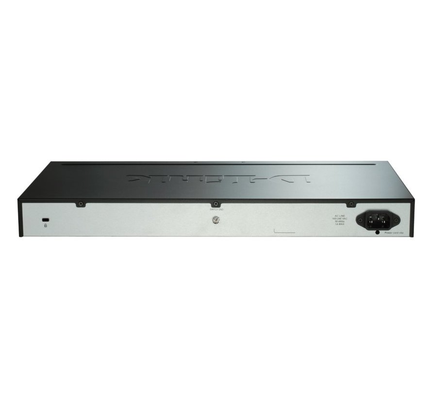 D-Link DGS-1510-20/E | 16-poorts Gigabit L2/L3 Smart Managed Switch | 2x SFP | 2x 10G SFP+ | 76 Gbps switchingcapaciteit | Rackmount 1U | Grijs