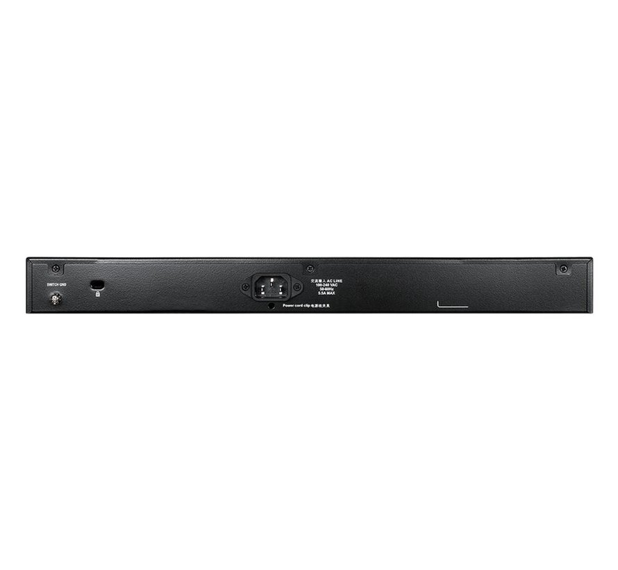 D-Link DGS-1510-20/E | 16-poorts Gigabit L2/L3 Smart Managed Switch | 2x SFP | 2x 10G SFP+ | 76 Gbps switchingcapaciteit | Rackmount 1U | Grijs