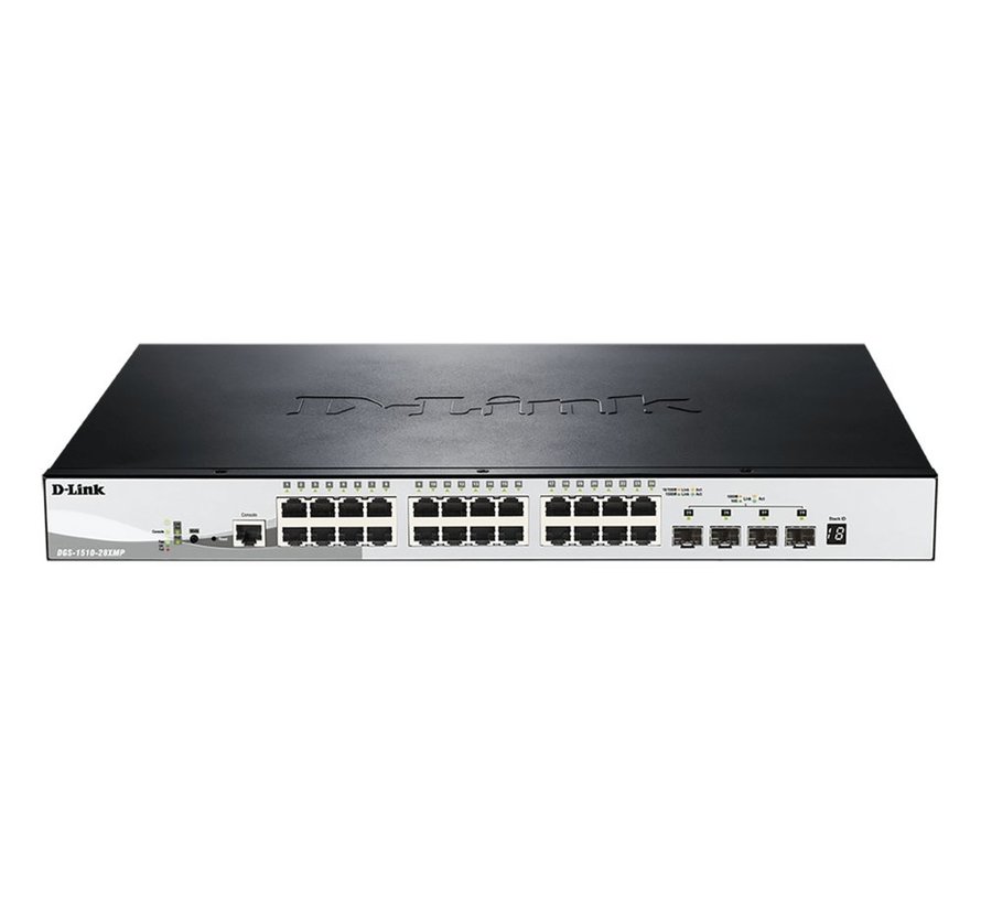 D-Link DGS-1510-20/E netwerk-switch Managed L2/L3 Gigabit Ethernet (10/100/1000) 1U Grijs