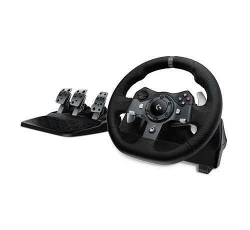 Logitech G920 Driving Force | Racestuur en pedalen | Force Feedback | 900° rotatie | USB 2.0 | Compatibel met Xbox Series X|S, Xbox One en PC | Zwart