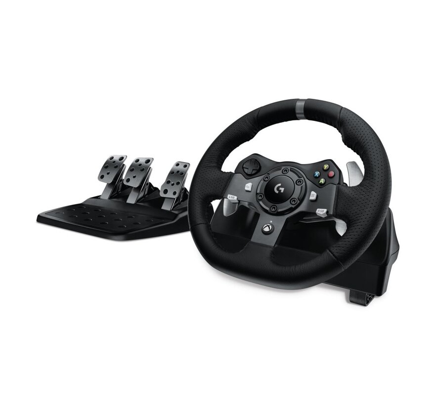 G920 Driving Force | Racestuur en pedalen | Force Feedback | 900° rotatie | USB 2.0 | Compatibel met Xbox Series X|S, Xbox One en PC | Zwart