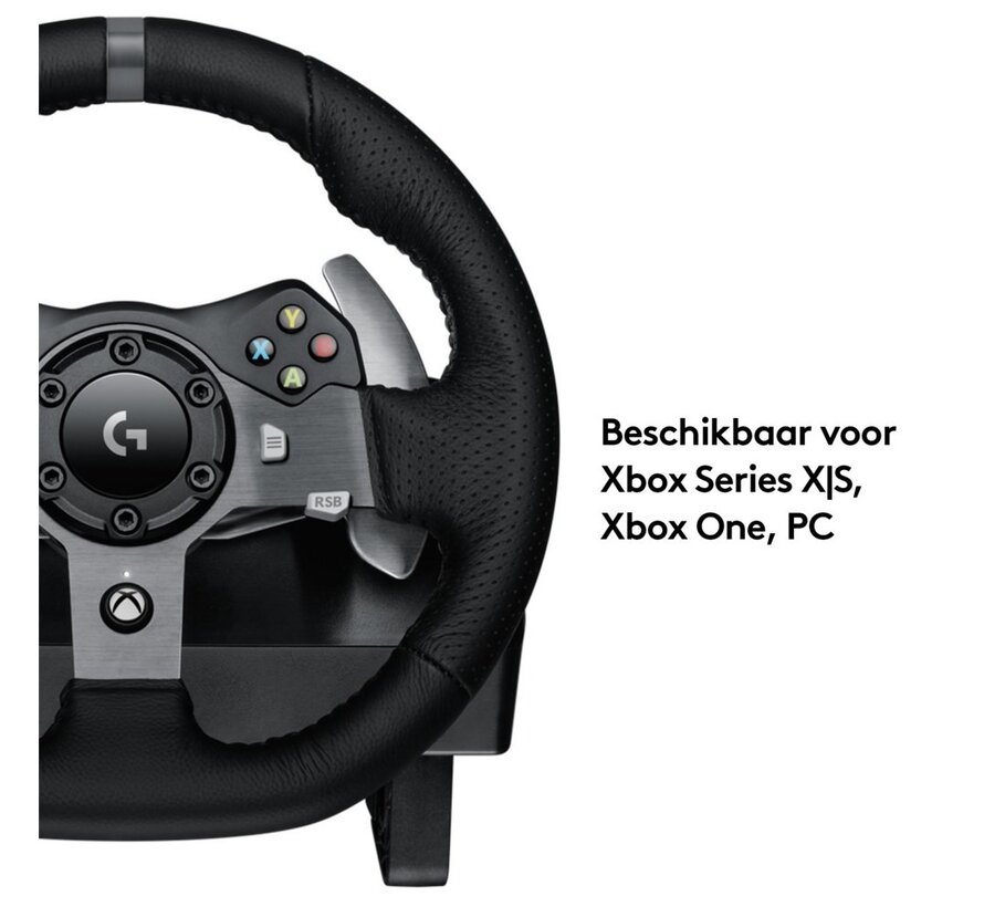 G920 Driving Force | Racestuur en pedalen | Force Feedback | 900° rotatie | USB 2.0 | Compatibel met Xbox Series X|S, Xbox One en PC | Zwart