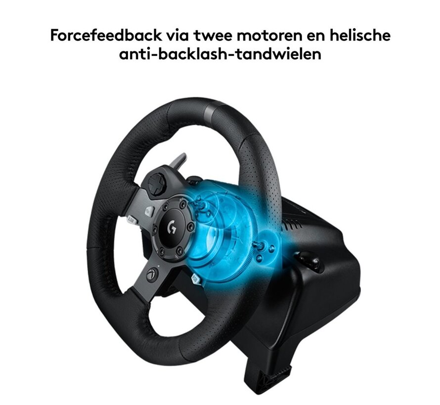G920 Driving Force | Racestuur en pedalen | Force Feedback | 900° rotatie | USB 2.0 | Compatibel met Xbox Series X|S, Xbox One en PC | Zwart