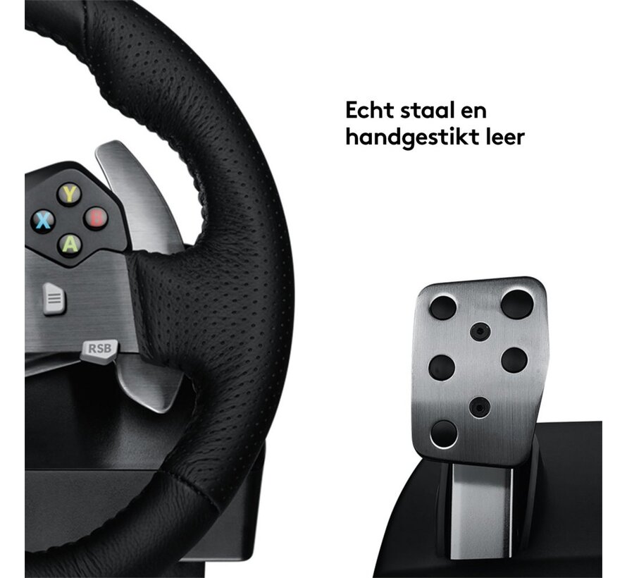 G920 Driving Force | Racestuur en pedalen | Force Feedback | 900° rotatie | USB 2.0 | Compatibel met Xbox Series X|S, Xbox One en PC | Zwart