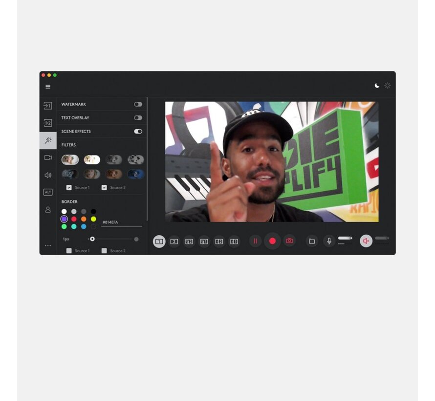 StreamCam | 1080p 60FPS USB-C Webcam met Microfoon | Grafiet