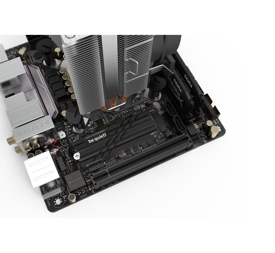 MC1 | M.2 SSD Heatsink | Passieve Koeling | Aluminium | Zwart