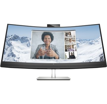 Hewlett Packard HP E34m G4 34" | 3440x1440 VA | 75Hz | Curved | USB-C | Webcam, Microphone & Speakers | Conferencing Monitor | Ergonomic Design