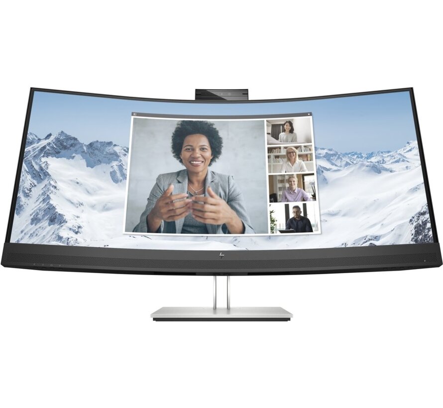 HP E34m G4 34" | 3440x1440 VA | 75Hz | Curved | USB-C | Webcam, Microphone & Speakers | Conferencing Monitor | Ergonomic Design