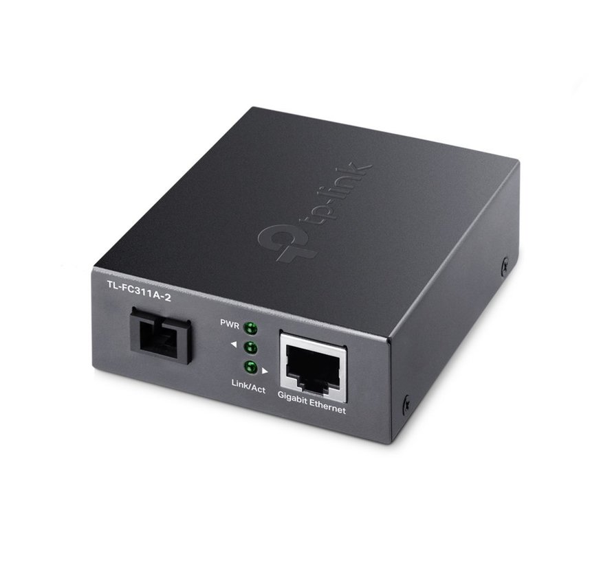 TL-FC311A-2 netwerk media converter 1000 Mbit/s Single-mode Zwart