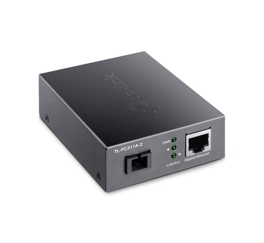 TL-FC311A-2 netwerk media converter 1000 Mbit/s Single-mode Zwart