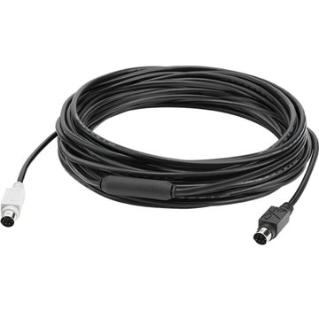 Logitech GROUP 10m Extender Cable PS/2-kabel 6-p Mini-DIN Zwart