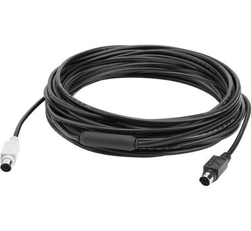 Logitech GROUP 10m Extender Cable PS/2-kabel 6-p Mini-DIN Zwart