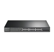 TP-Link TL-SG3428MP | JetStream 28-poorts Gigabit L2+ Managed Switch | 24x PoE+ (384W) | 4x SFP | Omada SDN | Zwart