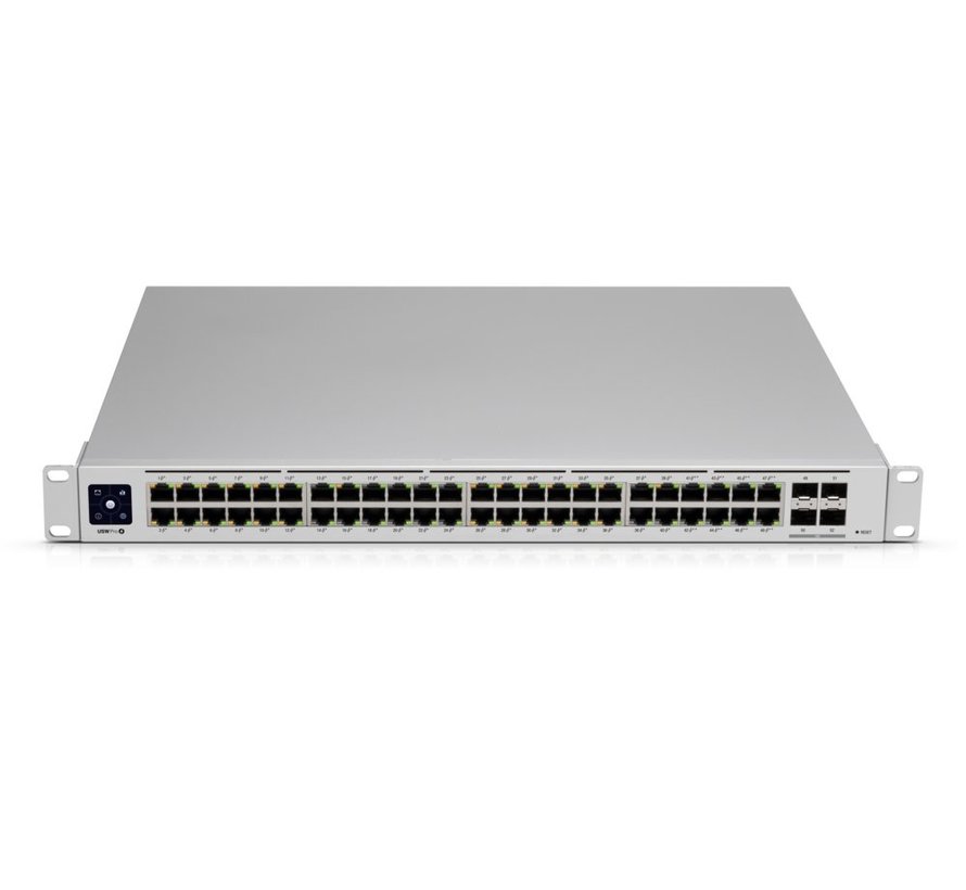 UniFi USW-Pro-48-POE Gen2 | 48-poorts | Managed | Gigabit | PoE++ | L2/L3 | 1U Rackmount | Zilver