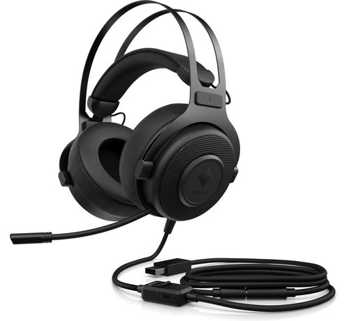 Hewlett Packard HP Omen Blast | Bedrade Over-ear Gaming Headset 3.5mm Connector | Zwart