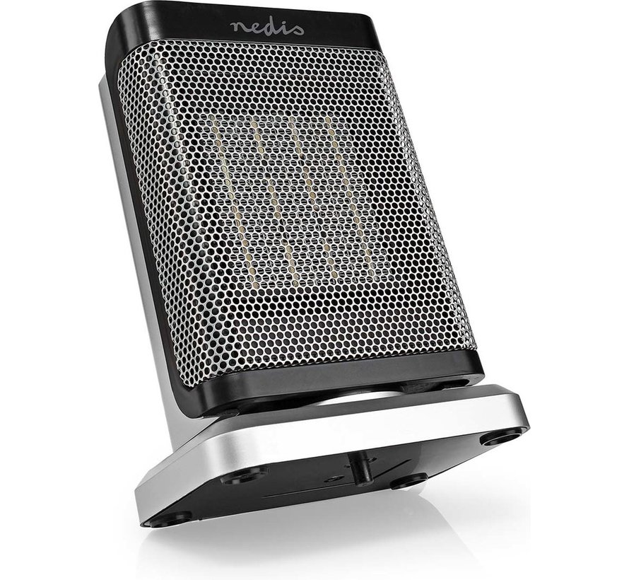 Nedis Keramische PTC-Ventilatorkachel | 1000 / 1500 W | 2 Verwarmingsmodi | Instelbare thermostaat | Draait automatisch | Oververhittingsbeveiliging | Omvalpreventie