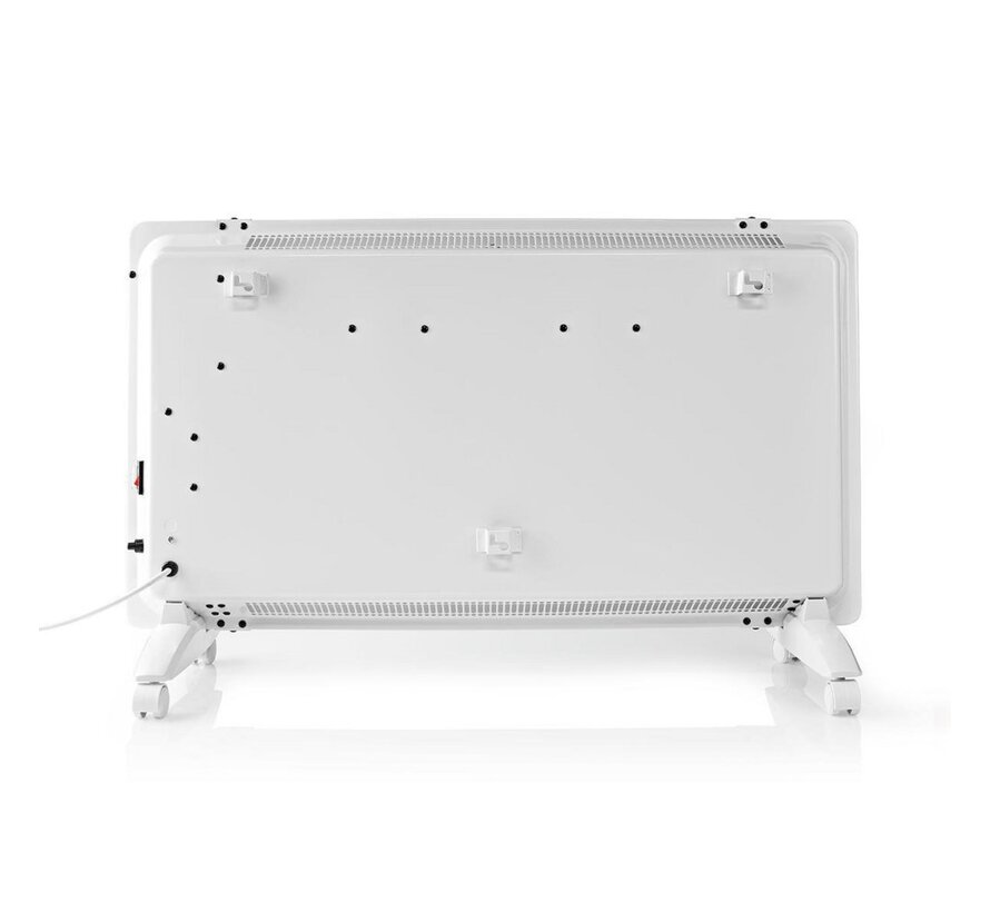 WIFIHTPL20FWT | Slimme Wi-Fi convectorkachel | 2000 W | Glazen frontpaneel | IP24 | Wit